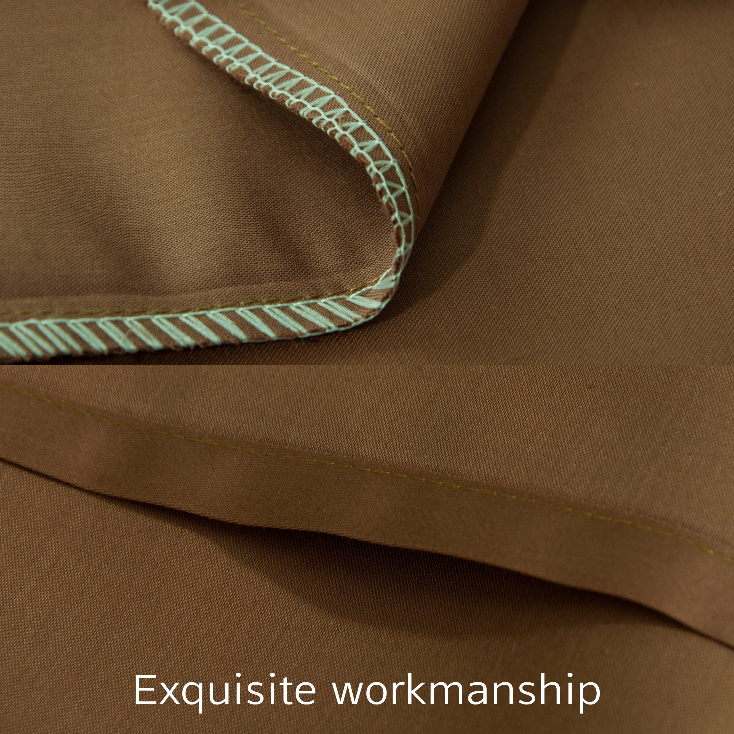 NTBAY 2 Pack 100% Egyptian Cotton Body Pillowcase with Envelope Closure,Soft and Easy Care Long Body Pillow Cover, 20" x 54", Brown