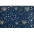 thumbnail image 4 of Dreamtimes Romantic Space Gold Hearts Non-Slip Area Rug 36"x24", Stars Valentine Floor Carpet Comfort Floor Mats Decor for Indoor Front Porch,Living Room, Bedroom,Kitchen, 4 of 5