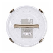 Better Homes & Gardens Round Cake Carrier with Clear Plastic Cover, 13 Diameter, Dishwasher Safe, Best Used for Leftover Storage and Party Transportation