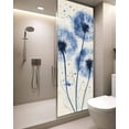 thumbnail image 2 of Window Privacy Film Spring Dandelion Stained Glass Window Film Decorative Sun Block Window Cover Simple Vintage Watercolor Blue Flowers Window Clings Static Adhesive Sticker for Bathroom 29.5"x78.7", 2 of 7
