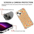 thumbnail image 3 of Retro Groovy Swirl Case Compatible with iPhone 13,Aesthetic Art Design TPU Bumper Bumper Cover Case, 3 of 6