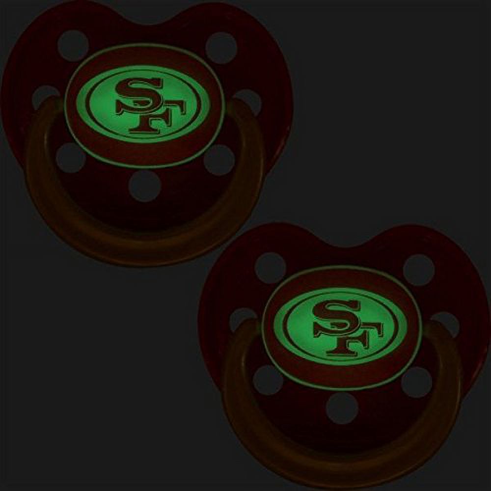 NFL San Francisco 49ers Glow in the Dark 2-Pack Pacifiers - image 5 of 5