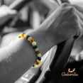 thumbnail image 4 of Amberalia Elastic Baltic Amber adult bracelet, GIA Certificated Amber, for natural remedies and pain relief Raw Multicolor 8”, 4 of 10