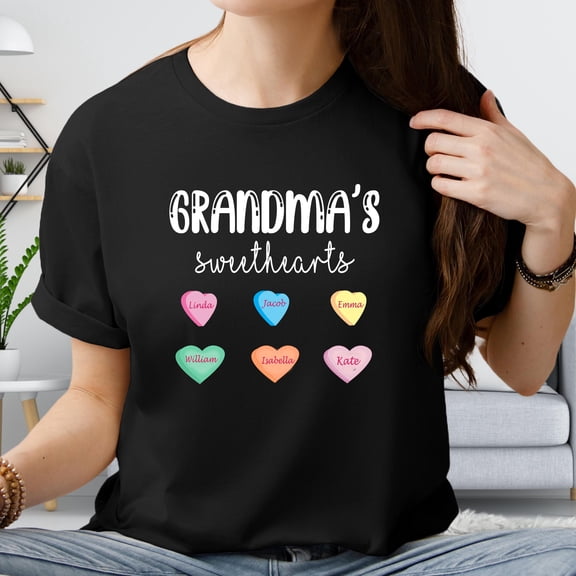 DeliFri Custom Grandma Sweatshirt, Great Grandma Shirt, Grandma Shirt With Grandkids Names, Grandma Shirt, New Grandma Shirt, Gigi T Shirt