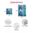 thumbnail image 7 of Abstract Blue Kitchen Dish Towels for Drying Dishes Set of 3, Painting Buildings Geometric Color Block Waffle Weave Microfiber Hand Tea Bathroom Towels Quick Dry & Absorbent Towel 12x12, 7 of 7