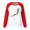 thumbnail image 3 of Aofany Women Valentines Day Pullover Sweatshirts Long Sleeve Love Heart Sweater Crewneck Casual Tops T-Shirts, Valentine's Day Shirts for Women, 3 of 4