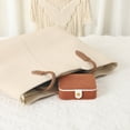 thumbnail image 5 of REGALWOVEN Portable Jewelry Box with Button, Mini Faux Leather Jewelry Organizer Boxes Storage Display Holder Yellow, 5 of 7