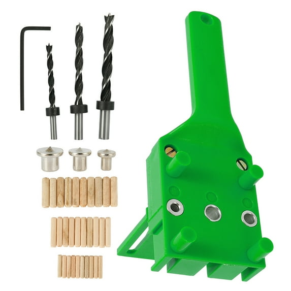 Willstar 1/8//44Pcs Woodworking Doweling Jig Drill Guide Wood Dowel Drill Hole Tool PS