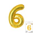 thumbnail image 1 of Embalaje de tarjetas de papel de 40 pulgadas con forma digital grande, venta al por mayor, decoración de fiesta de cumpleaños, globo de película de aluminio, 1 of 6