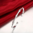 thumbnail image 5 of QQTDFG 925 Sterling Silver Charm Bamboo Bangle For Womens Fashion Bracelet -default, 5 of 7