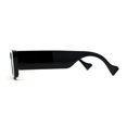 thumbnail image 4 of Womens Mod Narrow Squared Cat Eye Sunglasses All Black, 4 of 4