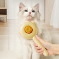 thumbnail image 2 of Button Hair Release Cat/Dog Comb - 0.45mm Stainless Grooming Brush for Deep Shedding & Cleaning, 2 of 9