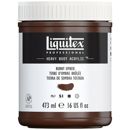UPC: 0887452030072 | Liquitex Professional Heavy Body Acrylic Color 16 oz. Burnt Umber
