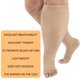 thumbnail image 3 of Calcetines de compresión para hombres y mujeres, calcetines de compresión de talla grande pantorrilla ancha, calcetines de vuelo hasta la rodilla compresión médica oso de fresa  Hogar, 3 of 5