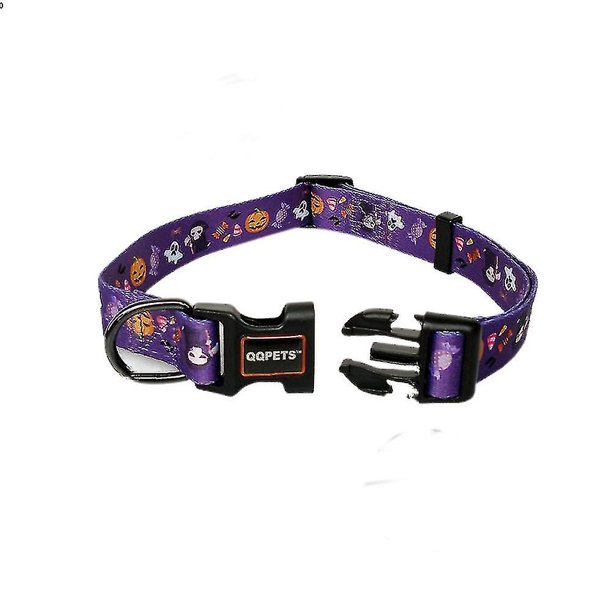 Collar floral LIUXGMXG ajustable de nailon ligero para perros pequeños y medianos