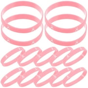 20 Pcs Breast Cancer Bracelet Chest Jewelry Pink Ribbon Bracelets Hand Wristbands