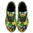 thumbnail image 2 of Irish St Patrick's Day Leprechaun Shamrock Shoes Sneakers Black Size 12, 2 of 7