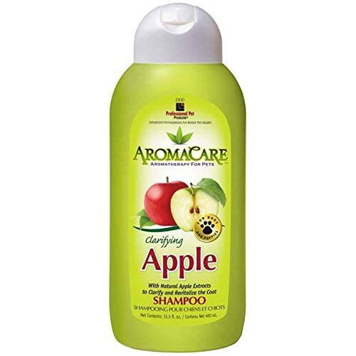 Shampooing pour Chien Clarifiant Aromathérapie Pet Parfumée aux Pommes Vertes Bouteille de 13,5 oz
