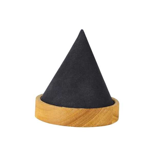 En la foto Estante de almacenamiento, bandeja organizadora para joyería, soporte para pulsera con forma de cono de madera, para pulsera, pulsera, reloj, tiendas minoristas que venden Gris oscuro Fernando Soporte de exhibición de joyería