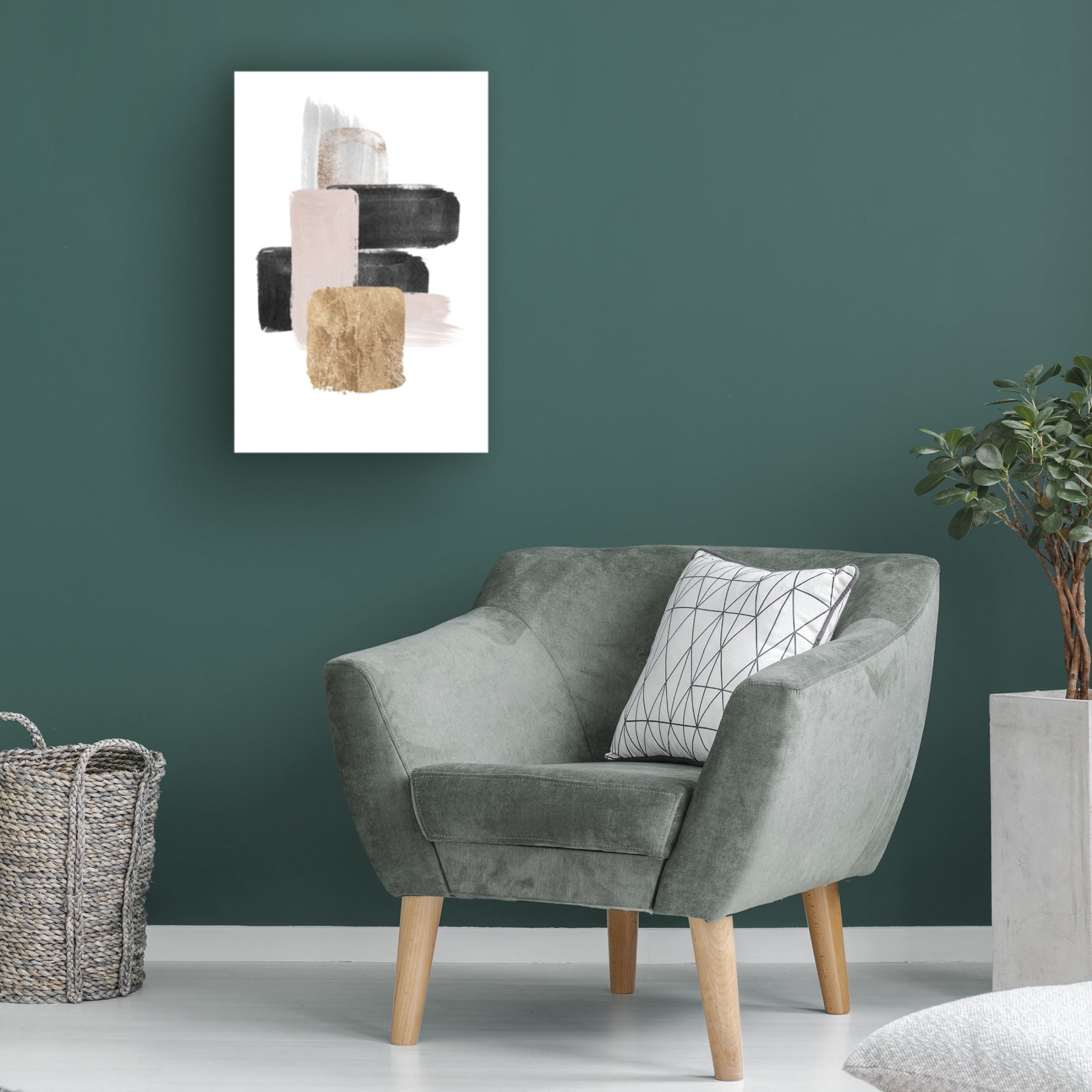 Trademark Fine Art Sally Ann Moss Brush Strokes 6 Canvas Wall Art