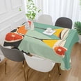 thumbnail image 2 of Yayeee Tablecloths 60" x 60" Rectangle Wrinkle Resistant Party Table Cover, Green Glasses, 2 of 8