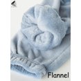 thumbnail image 4 of PULLIMORE Women's Fluffy Plush Pajama Pants Casual Fleece Jogger Pant Winter Sleepwear (Blue), 4 of 9