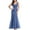 Light blue, variant on ICHUANYI Women's Elegant Dress Formal Gowns Evening Dresses Round-Neck Sleeveless Party Club Dress Spring Summer Fashion 2024