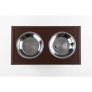 New Age Pet® ECOFLEX® Piedmont Elevated Dog Feeder, Two 32 ounce Bowl Design and Storage