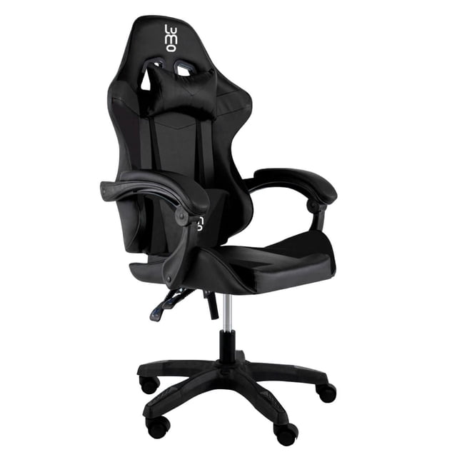 Silla Gamer Ergonómica LUMO Reposapies Negro