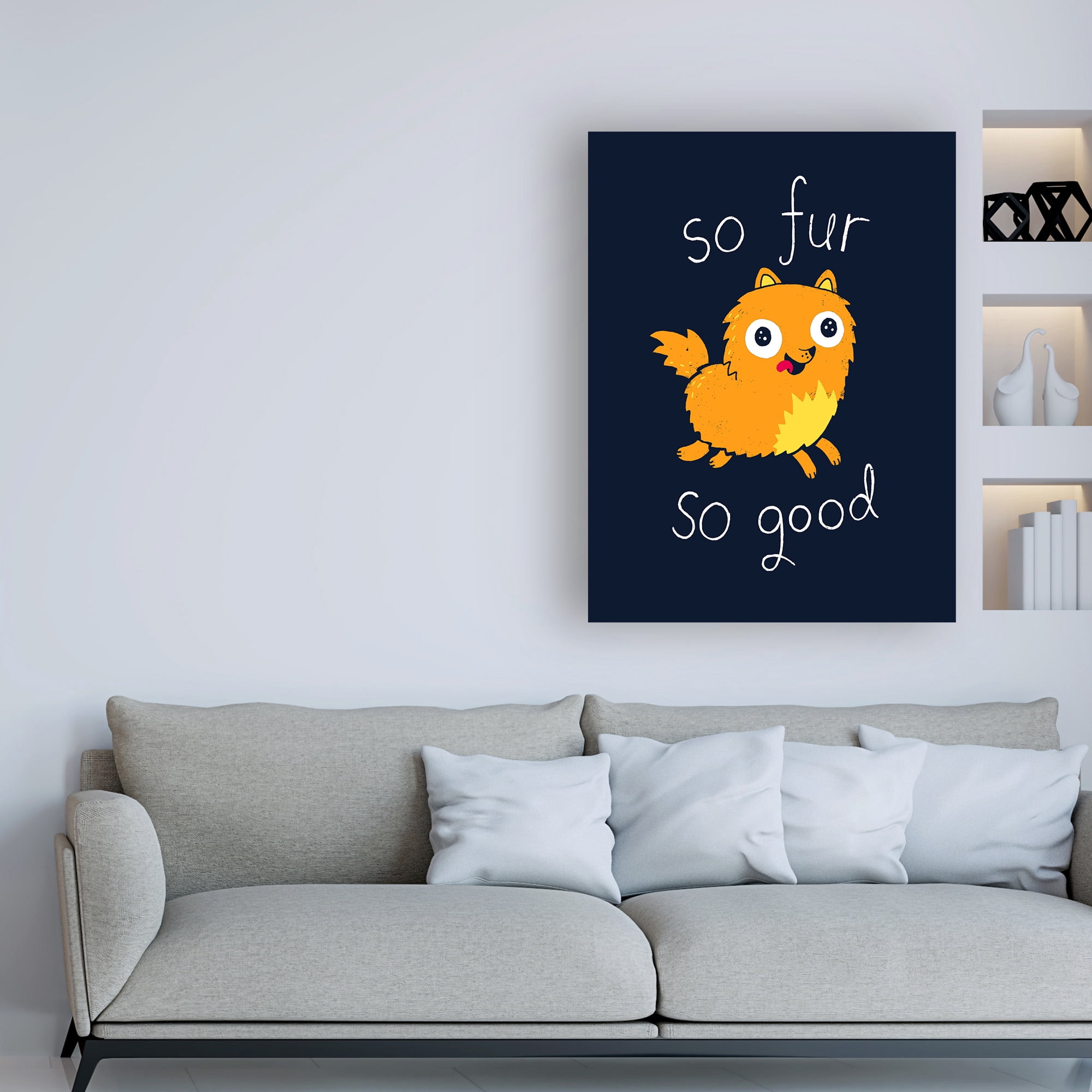 Trademark Fine Art 'So Fur So Good' Canvas Art by Michael Buxto