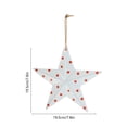 thumbnail image 3 of Iron Pentagram Hanging Decoration | Metal Star Ornament for Holiday Indoor Decor | Rust-Resistant Rope Hanging Home Decoration for Wall, Door, or Tree, 3 of 6