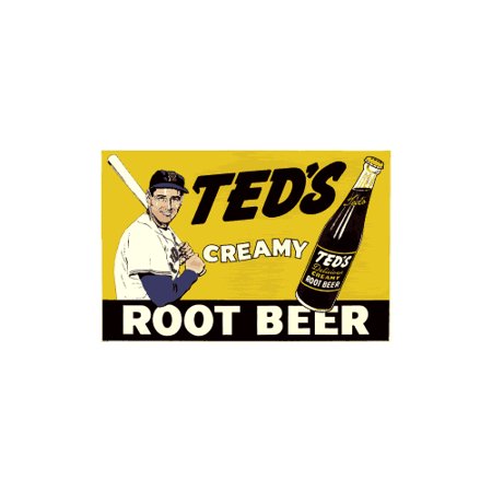 - Ted's Creamy Root Beer Porcelain Refrigerator Magnet