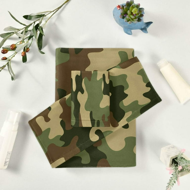 Camo towel set shop