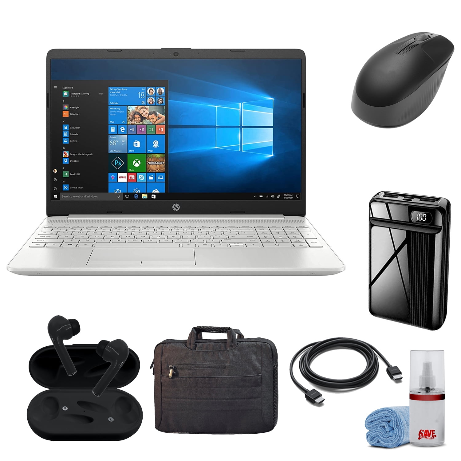HP 15.6 inch Laptop Intel Corei3 256GB SSD (15dw3033dx) W/Accessories