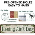thumbnail image 3 of Rustic Tin Sign Hoeing Ain't Easy Gardening Garden for Toilet Restroom Home Decor Gifts 4x16 inch, 3 of 5