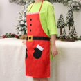 thumbnail image 2 of Christmas Cartoon Sleeveless Kitchen Apron And Stain Proof Santa Snowman Apron, 2 of 7