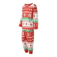 thumbnail image 3 of Fiomva Family Matching Pajamas Christmas Pjs Holiday Nightwear Sleepwear Sets Long Sleeve Pjs Santa Claus Xmas Pjs Set, 3 of 10