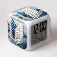 thumbnail image 1 of HANNTAOO Reloj despertador LED con diseño de Ataque a los Titanes, creativo, para escritorio, mesa, reloj digital electrónico brillante y colorido para adultos, niñas, niños y niños, juguete para, 1 of 7