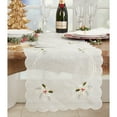 thumbnail image 2 of Saro Lifestyle Embroidered Holly and Ribbon Table Runner, 2 of 3
