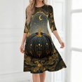 thumbnail image 6 of Womens Halloween Dress Pumpkin Skeleton Ghost Funny Scary Quick-Dry Lightweight Retro Halloween Clothing, 6 of 7