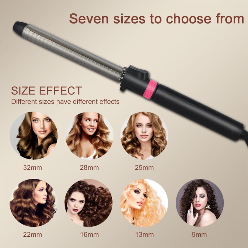 Ceramic Electric Hair Curler Hairs Curling Iron Barber Shop Fast Wand Portable Home Salon Barber Hairstyling Hairdressing Styling US Plug 13mm Walmart
