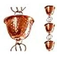 thumbnail image 3 of Monarch Rain Chains 26058 Hammered Cup, 3 Ft Rain Chain Extension, Copper, 3 of 4