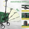 thumbnail image 4 of LAZY BUDDY Folding Garden Cart Collapsible Utility Wagon with Adjustable Handle & 360° Wheels for Outdoor Camping Shopping Beach, 4 of 8