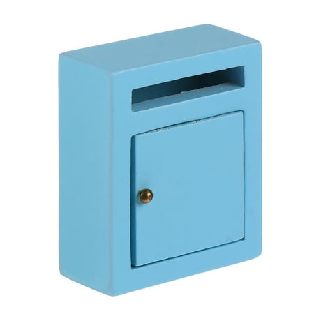 

NUOLUX Mini House Simulation Vintage Mailbox Miniature Toy Mini Wooden Furniture
