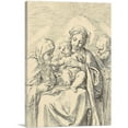 thumbnail image 1 of ARTCANVAS The Holy Family With Saint Clare Canvas Art Print by Guido Reni - Size: 26" x 18" (1.50" Deep), 1 of 9
