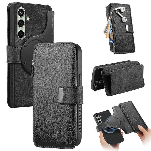 Funda desmontable de cuero con cierre magnético para Samsung Galaxy A56 5G
