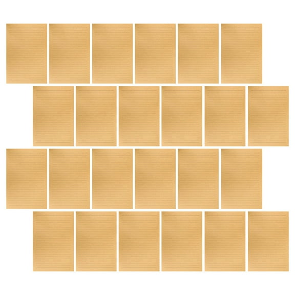 Masteelf 50pcs Vintage Lined Kraft Writing Letter Paper Retro Stationery For Letters Calligraphy Sketching Party Invitations For Writing Poems