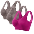 thumbnail image 3 of Xihbxyly Sujetador Deportivo Sin Costuras para Mujer, Sujetador de Yoga Sin Aros, Sujetador de Fitness Transpirable, Diseño de Almohadillas Extraíbles, Ajuste Suave y Cómodo, Ropa Informal de Verano,, 3 of 6