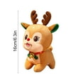 thumbnail image 3 of Luoshdecor Christmas Stuffed Plush Throw Pillow,6.3 in Cute Elk Toys Decorations,Soft Christmas Cotton Winter Plushies Gifts for Holiday Xmas Room Decor, 3 of 6