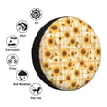 thumbnail image 4 of Balery Coffee Plaid Sunflower Cubiertas para Neumáticos - Protector Resistente para Neumáticos de Camioneta, SUV, Remolque, Camper y RV-17 inch, 4 of 6